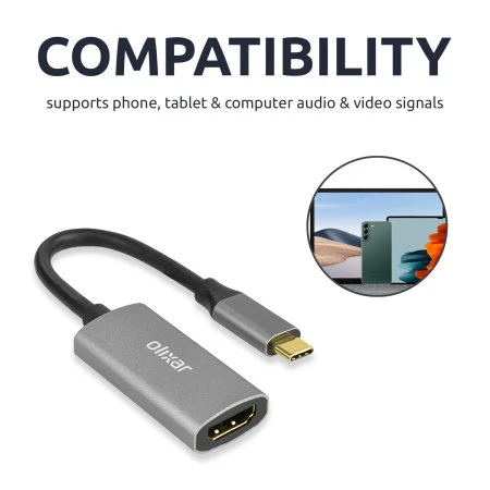 Olixar USB-C To HDMI 4K 60Hz Adapter For TVs And Monitors 4 Olixar USB-C To HDMI 4K 60Hz Adapter For TVs And Monitors - Image 2