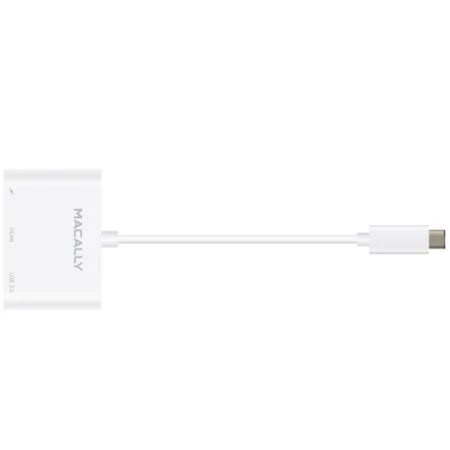 Macally USB-C 3 In 1 Multiport 4K HDMI Adapter - White 4 Macally USB-C 3 In 1 Multiport 4K HDMI Adapter - White - Image 2