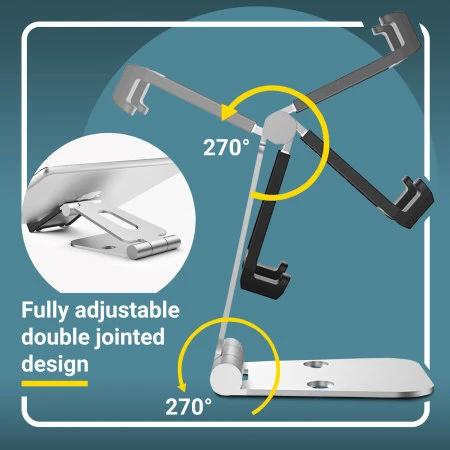 Olixar Premium Universal Metal Smartphone & Tablet Stand 4 Olixar Premium Universal Metal Smartphone & Tablet Stand - Image 2