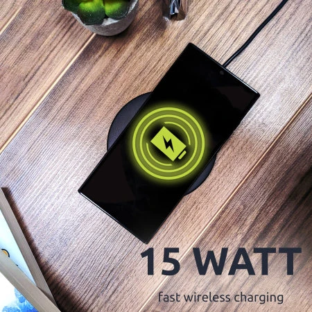 Olixar Basics Slim 15W USB-C Fast Wireless Charger Pad 4 Olixar Basics Slim 15W USB-C Fast Wireless Charger Pad - Image 2