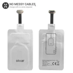 Olixar Samsung A51 Ultra Thin USB-C Wireless Charger Adapter - Silver -OtterBox Store a 196