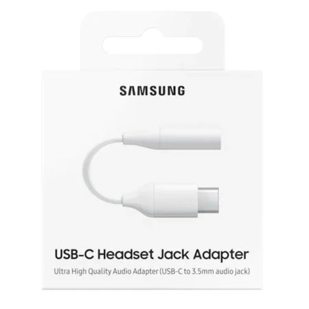 Official Samsung USB-C To 3.5mm Audio Aux Headphone Adapter - White 4 Official Samsung USB-C To 3.5mm Audio Aux Headphone Adapter - White - Image 2