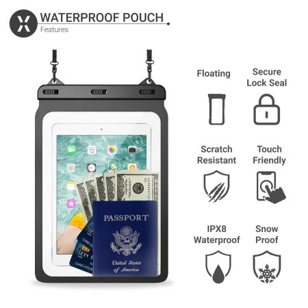 Olixar IPad Pro 12.9" 2020 4th Gen. Waterproof Pouch - Black 4 Olixar IPad Pro 12.9" 2020 4th Gen. Waterproof Pouch - Black - Image 2