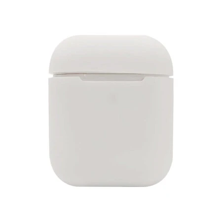 White Soft Silicone Case - For AirPods 1 & 2 4 White Soft Silicone Case - For AirPods 1 & 2 - Image 2
