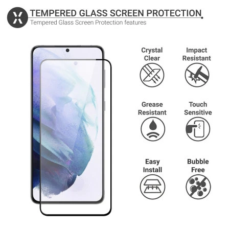 Olixar Tempered Glass Screen Protector - For Samsung Galaxy S21 4 Olixar Tempered Glass Screen Protector - For Samsung Galaxy S21 - Image 2