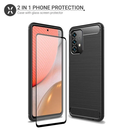 Olixar Sentinel Samsung Galaxy A52s Case & Glass Screen Protector 4 Olixar Sentinel Samsung Galaxy A52s Case & Glass Screen Protector - Image 2