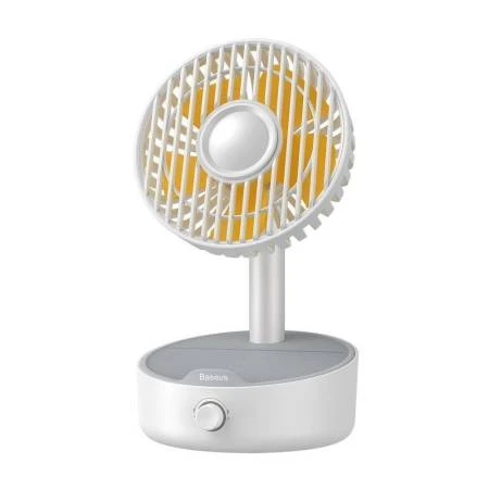 Baseus Hermit 2-in-1 Desktop Fan With Wireless Charger - White 4 Baseus Hermit 2-in-1 Desktop Fan With Wireless Charger - White - Image 2