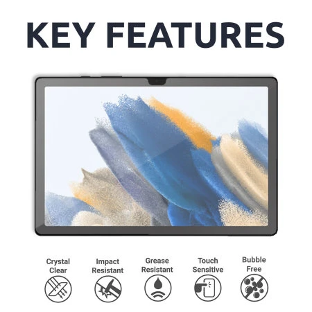Olixar Samsung Galaxy Tab A8 2021 Tempered Glass Screen Protector 4 Olixar Samsung Galaxy Tab A8 2021 Tempered Glass Screen Protector - Image 2