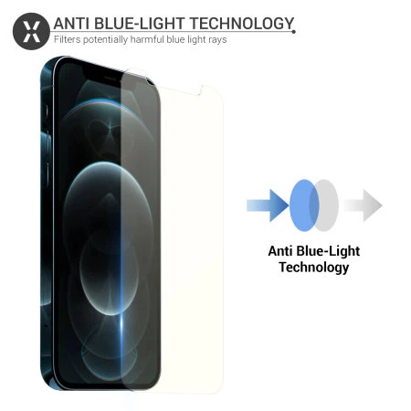 Olixar IPhone 12 Pro Max Anti-Blue Light Glass Screen Protector 4 Olixar IPhone 12 Pro Max Anti-Blue Light Glass Screen Protector - Image 2