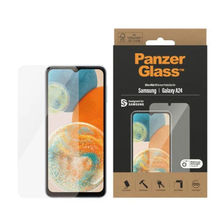 PanzerGlass Panzer Glass Anti-Bacterial Tempered Glass Screen Protector - For Samsung Galaxy A24 4 PanzerGlass Panzer Glass Anti-Bacterial Tempered Glass Screen Protector - For Samsung Galaxy A24 - Image 2