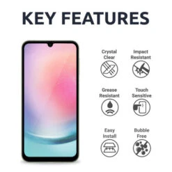 Olixar Tempered Glass Screen Protector - For Samsung Galaxy A24 -OtterBox Store a 632