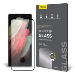 Olixar Screen Protector & 2 Pack Camera Protectors - For Samsung Galaxy S21 Ultra -OtterBox Store a 689