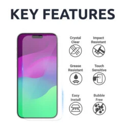 Olixar Tempered Glass Screen Protector - For IPhone 15 Pro Max -OtterBox Store a 692