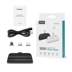 Choetech 3000 MAh Mini Power Bank With Interchangeable USB-C & Micro USB & Lightning Tips -OtterBox Store b 132