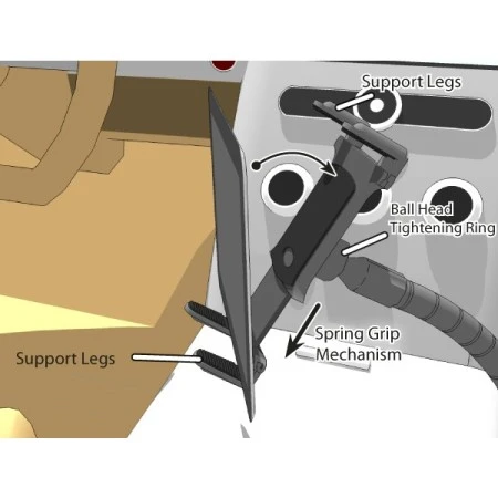 Arkon TAB-FSM Universal Tablet Car Floor Mount With 18" Gooseneck 5 Arkon TAB-FSM Universal Tablet Car Floor Mount With 18" Gooseneck - Image 3