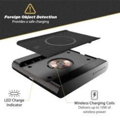 Scosche BaseLynx Ultra-Thin Qi 10W Wireless Charger Pad - Black 10 Scosche BaseLynx Ultra-Thin Qi 10W Wireless Charger Pad - Black -OtterBox Store b 185