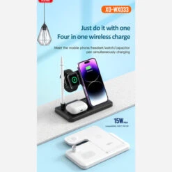 XO White 15W 3-in-1 Wireless Charging Stand -OtterBox Store b 201