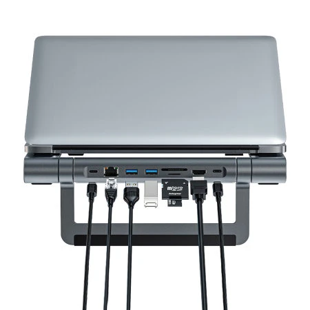 Acefast Grey Multifunctional Laptop Stand With Removable 8 In 1 USB-C Hub 5 Acefast Grey Multifunctional Laptop Stand With Removable 8 In 1 USB-C Hub - Image 3