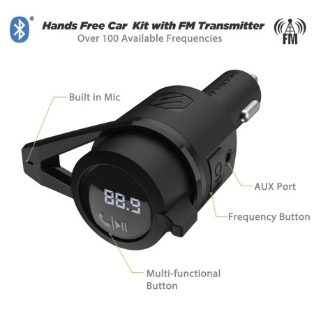Scosche FM Transmitter With Fast Charging 20W USB-C & 12W USB-A Ports 5 Scosche FM Transmitter With Fast Charging 20W USB-C & 12W USB-A Ports - Image 3