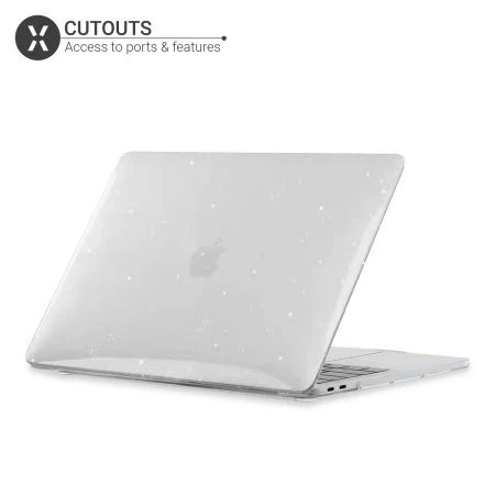 Olixar ToughGuard MacBook Pro 13 Inch 2018 Glitter Case - Silver 5 Olixar ToughGuard MacBook Pro 13 Inch 2018 Glitter Case - Silver - Image 3
