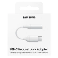 Official Samsung USB-C To Headphone Jack 3.5mm Aux Adapter - White -OtterBox Store b 309