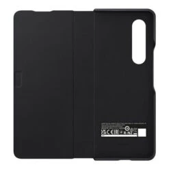 Official Samsung Galaxy Z Fold 3 Leather Flip Cover Case - Black -OtterBox Store b 333