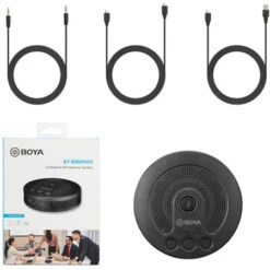 Boya Omnidirectional USB-C Conference Microphone Speaker - Black -OtterBox Store b 370