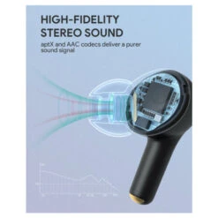 Aukey Black EP-T27 True Wireless Water Resistant Earbuds -OtterBox Store b 451