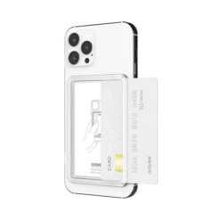 Araree Clear Adhesive Frame Slot Single Card Holder -OtterBox Store b 505