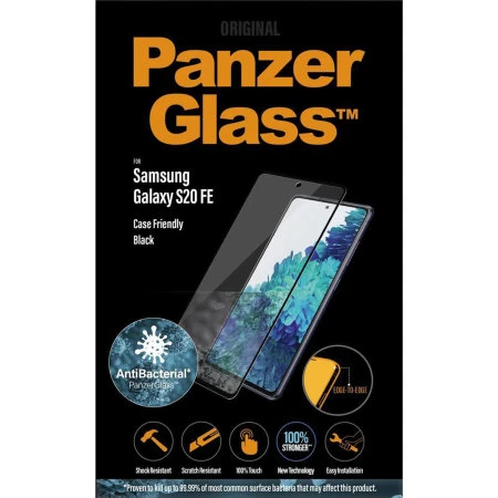 PanzerGlass Samsung Galaxy S20 FE Glass Screen Protector - Black 5 PanzerGlass Samsung Galaxy S20 FE Glass Screen Protector - Black - Image 3