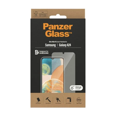 PanzerGlass Panzer Glass Anti-Bacterial Tempered Glass Screen Protector - For Samsung Galaxy A24 5 PanzerGlass Panzer Glass Anti-Bacterial Tempered Glass Screen Protector - For Samsung Galaxy A24 - Image 3
