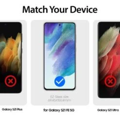 Whitestone Dome EZ Screen Protector - Twin Pack - For Samsung Galaxy S21 FE -OtterBox Store b 605