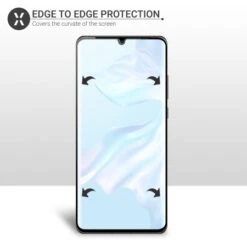 Olixar Huawei P30 Pro Full Cover Glass Screen Protector - Black -OtterBox Store b 655