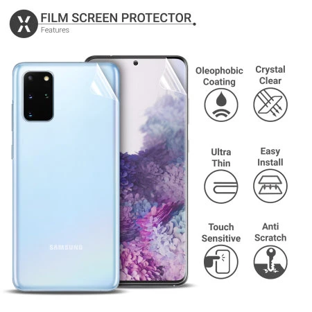 Olixar Front And Back Samsung Galaxy S20 Plus TPU Screen Protectors 5 Olixar Front And Back Samsung Galaxy S20 Plus TPU Screen Protectors - Image 3