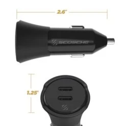 Scosche 40W Dual Fast Charging USB-C PD Car Charger - Black 11 Scosche 40W Dual Fast Charging USB-C PD Car Charger - Black -OtterBox Store c 193
