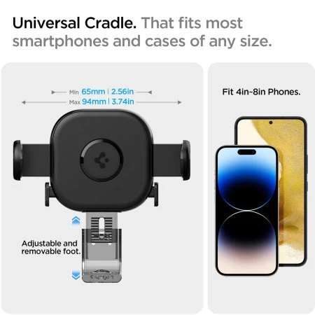 Spigen 12W OneTap Air Vents Wireless Car Charger & Phone Mount 6 Spigen 12W OneTap Air Vents Wireless Car Charger & Phone Mount - Image 4