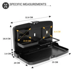 Olixar Headrest Mounted Multifunctional Food & Drink Storage Tray For Cars -OtterBox Store c 222
