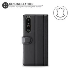 Olixar Genuine Leather Sony Xperia 1 III Wallet Stand Case - Black 10 Olixar Genuine Leather Sony Xperia 1 III Wallet Stand Case - Black -OtterBox Store c 252