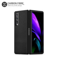 Olixar Carbon Fibre Galaxy Z Fold 3 Protective Case - Black -OtterBox Store c 305