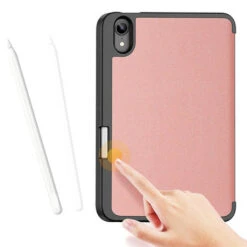Dux Ducis Domo IPad Mini 6 Stand Case With Apple Pencil Holder - Pink -OtterBox Store c 340