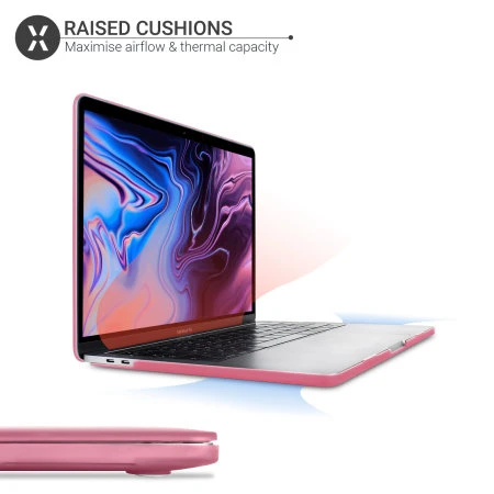 Olixar MacBook Air 13 Inch 2018 Tough Protective Case - Pink 6 Olixar MacBook Air 13 Inch 2018 Tough Protective Case - Pink - Image 4