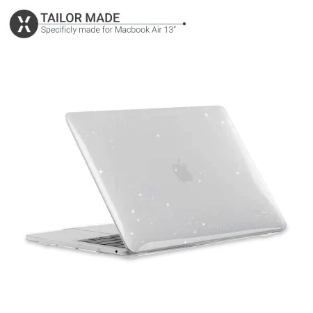 Olixar ToughGuard MacBook Pro 13 Inch 2020 Glitter Case - Silver 6 Olixar ToughGuard MacBook Pro 13 Inch 2020 Glitter Case - Silver - Image 4