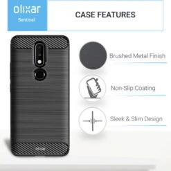 Olixar Sentinel Nokia 7.1 Case & Glass Screen Protector -OtterBox Store c 448