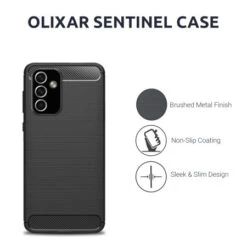 Olixar Sentinel Black Case And Glass Screen Protector - For Samsung Galaxy M23 5G -OtterBox Store c 501