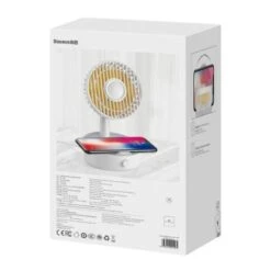 Baseus Hermit 2-in-1 Desktop Fan With Wireless Charger - White 11 Baseus Hermit 2-in-1 Desktop Fan With Wireless Charger - White -OtterBox Store c 51