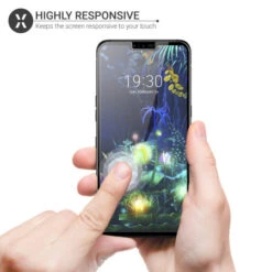 Olixar LG V50 ThinQ Full Cover Glass Screen Protector - Black -OtterBox Store c 515