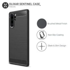 Olixar Sentinel Huawei P30 Pro Case And Glass Screen Protector - Black -OtterBox Store c 525