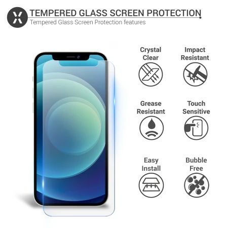 Olixar Anti-Blue Light Glass Screen Protector - For IPhone 13 6 Olixar Anti-Blue Light Glass Screen Protector - For IPhone 13 - Image 4