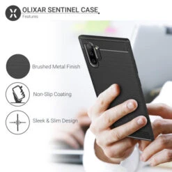 Olixar Sentinel Samsung Note 10 Plus 5G Case & Glass Screen Protector -OtterBox Store c 645