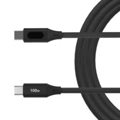 Araree Black 100W USB-C To USB-C 1.2m LED Display Fast Sync And Charge Cable -OtterBox Store c 79
